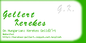 gellert kerekes business card